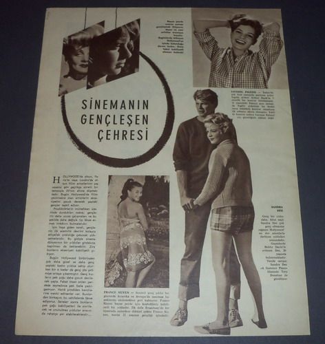 Sophia Loren Turkish Mag Pin Up France Nuyen Suzie Wong Troy Donahue