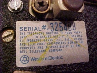 FRENCH TELEPHONE ROTARY DIAL WESTERN ELECTRIC