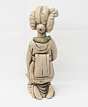 1967 Frenzel Studio Japanese Kneeling Geisha Statue