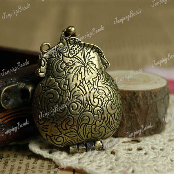 Purse Home Garden Pendants Charms Vintage Style Antique Brass JBTS6701