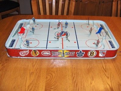  Toys 56 Stanley Cup Pro Old Tin Metal Table Top Hockey Game