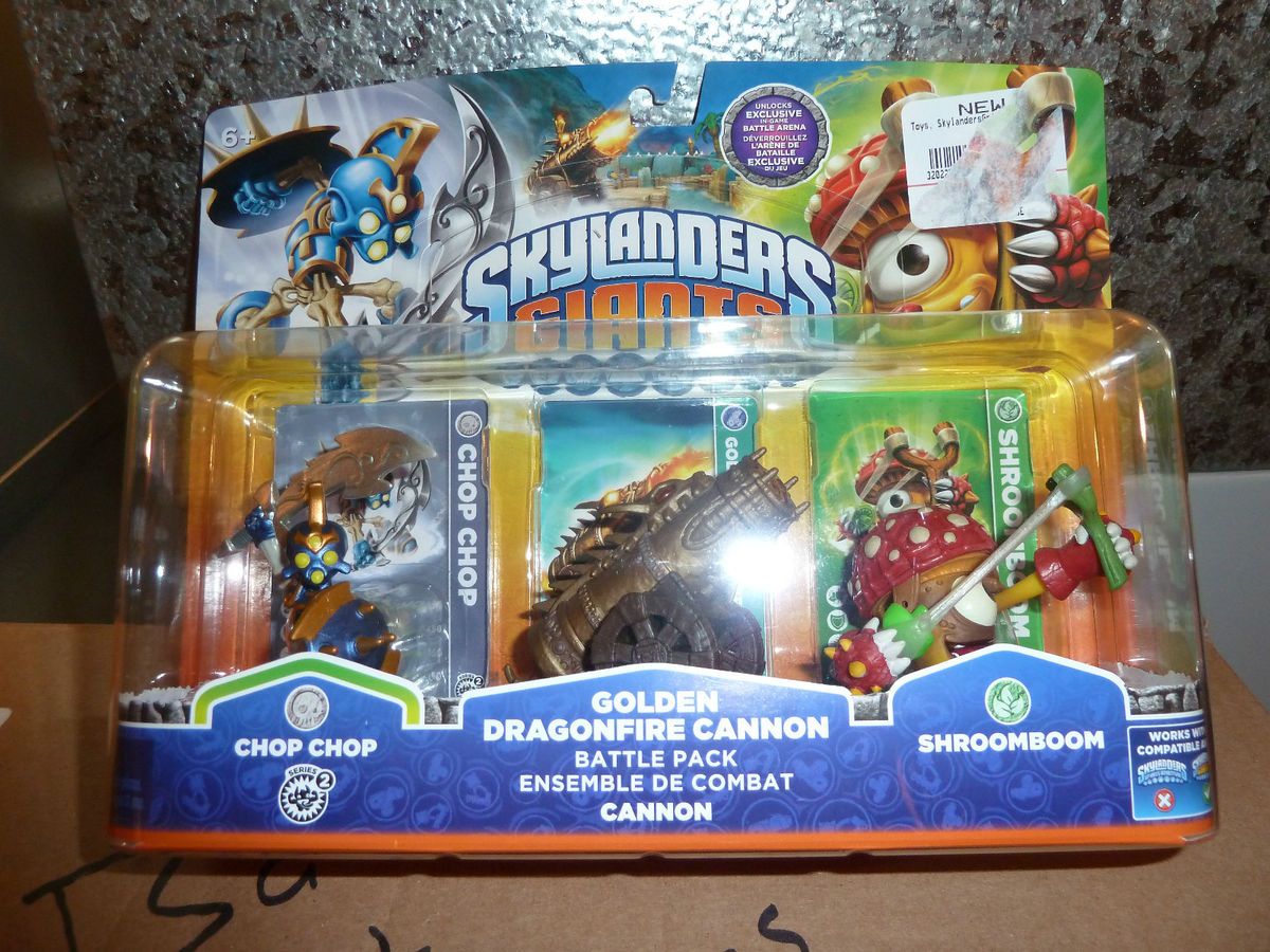  Giants 3 Pack   Shroomboom GameStop Exclusive Golden Dragonfire Canon