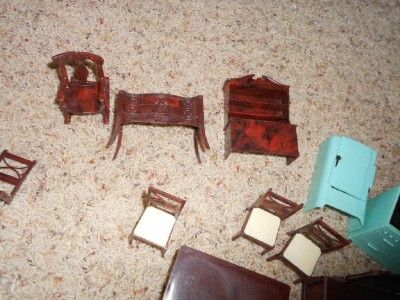 vintage lot renwal dollhouse furniture