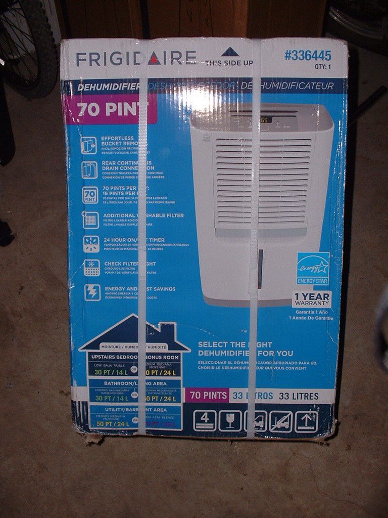 FRIGIDAIRE 70PTS LAD704DUL DEHUMIDIFIER NIB