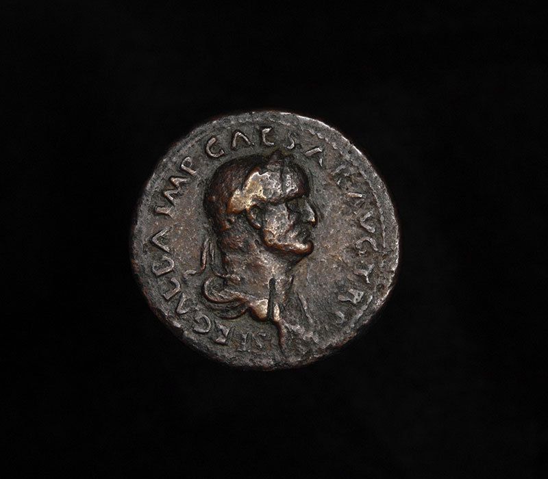 Ancient Roman Sestertius Libertas Coin of Emperor Galba 68 A D