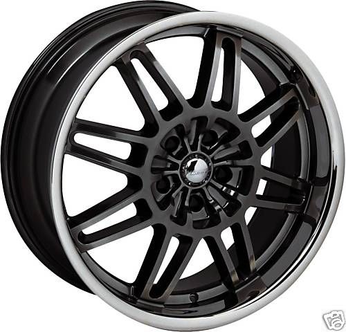 Forte F18 Smoke 17x7 5 inch 5 112 5x112 Black Wheel