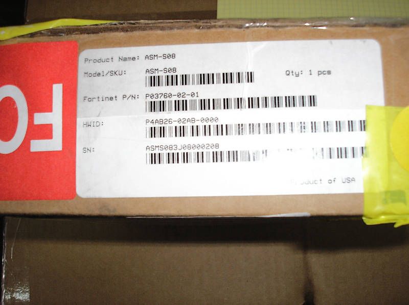 Fortinet ASM S08 Single Width AMC Storage Module New 94922835628