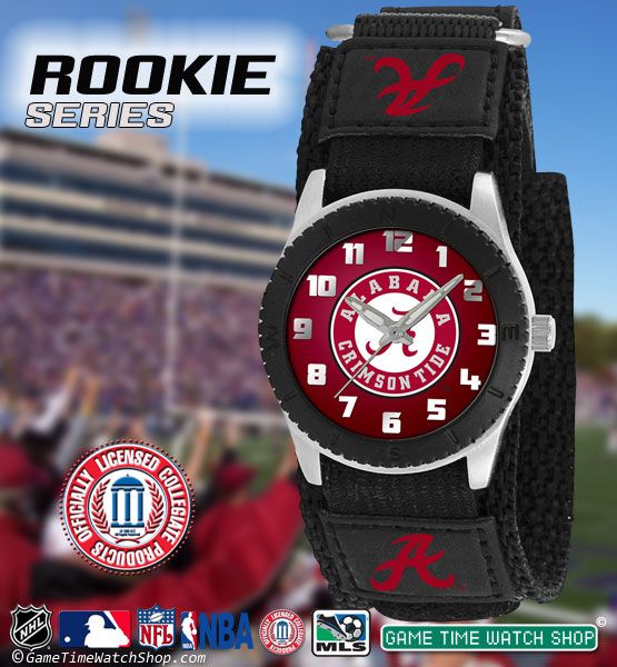 Game Time Youth Watch with Your Official College NCAA Logo Black