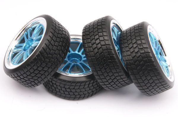  Drift Tires Tyre Wheel Rim Fit HSP HPI 1 10 on Road Car Tires 4