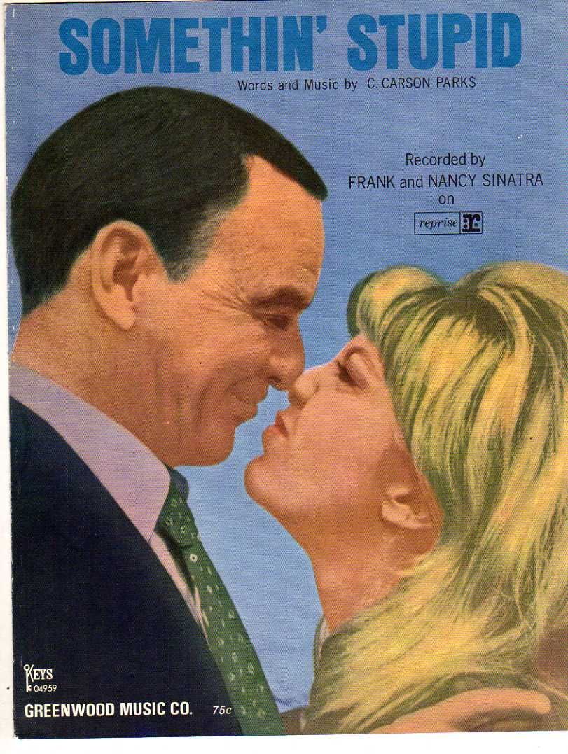 1967 Frank Nancy Sinatra Somethin Stupid Sheet Music