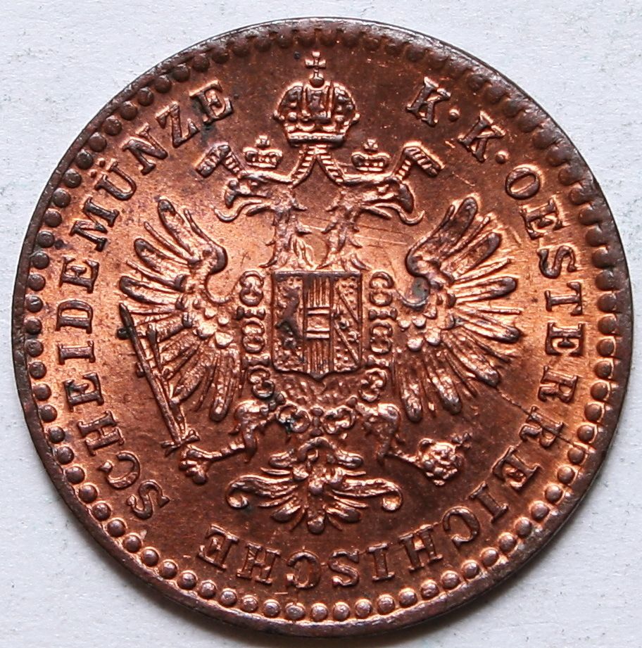 Austria Franz Joseph I Copper 5 10 Kreuzer 1885 UNC