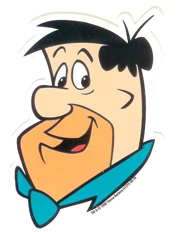 Fred Flinstone Vintage Licensed Sticker Decal RARE