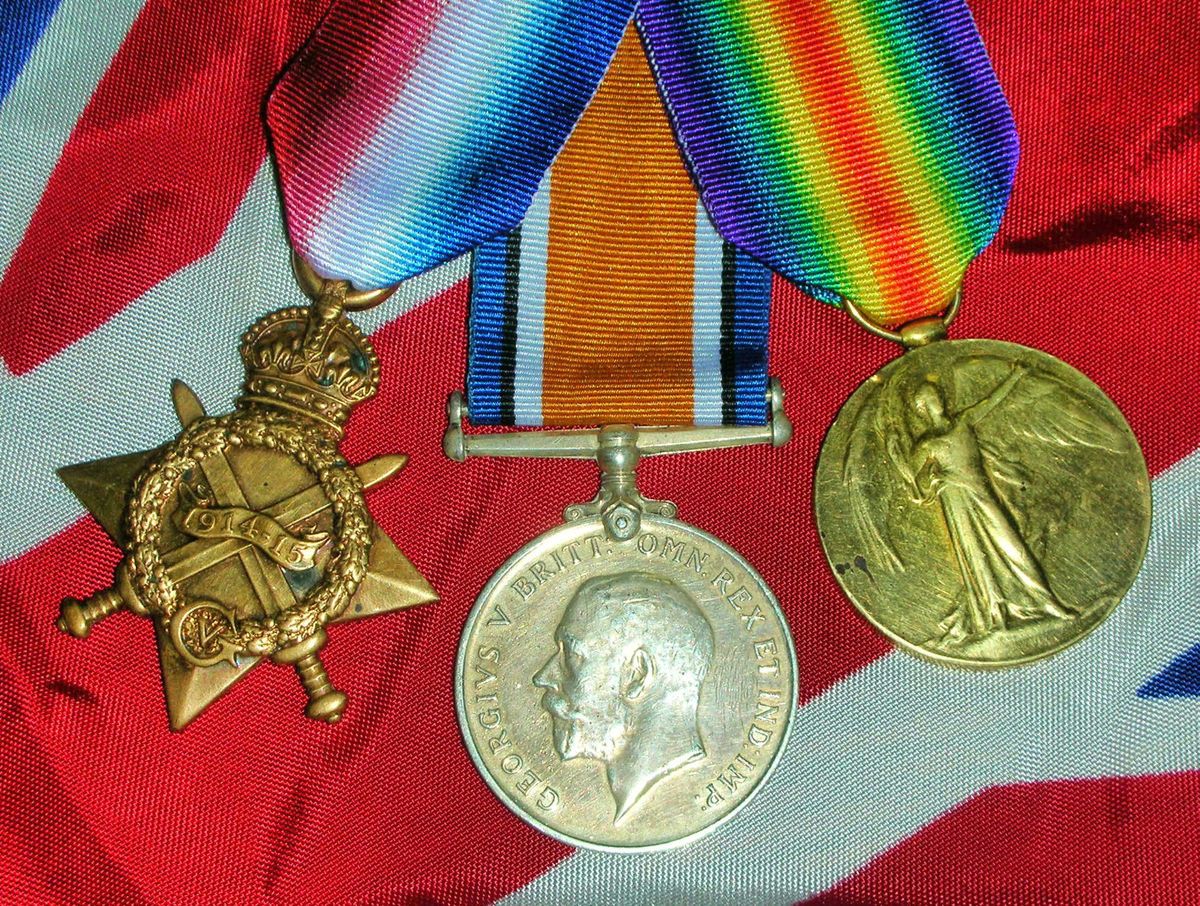 WWI UK MEDAL TRIO NAMED TO FREDERICK A. ALDER, KING’S ROYAL RIFLE