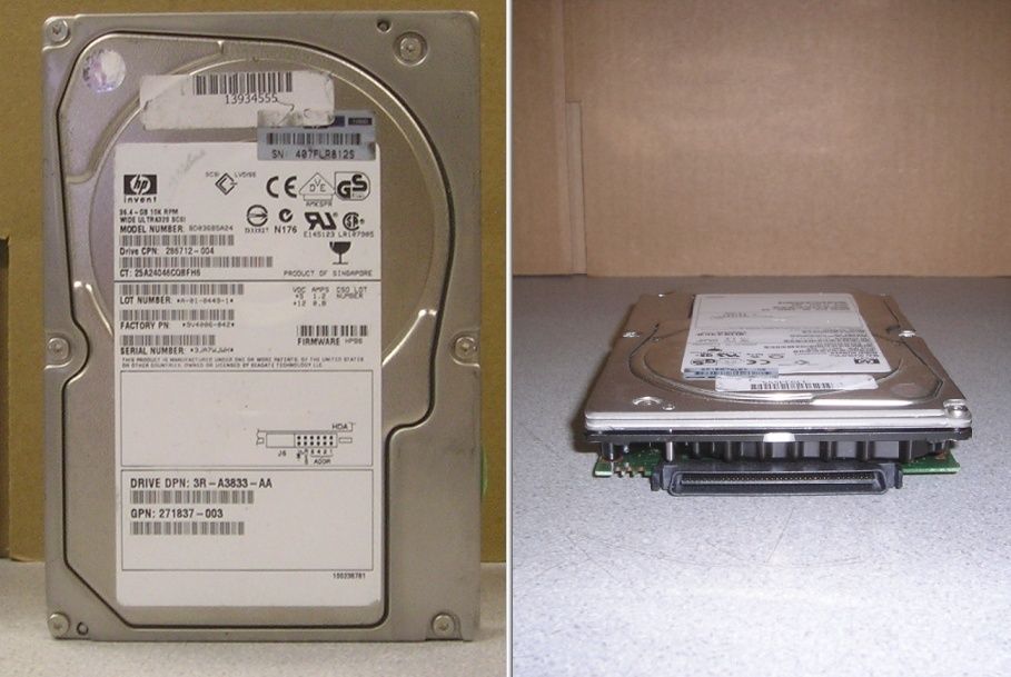 HP 286712 001 36GB 10K w U320 SCSI Hard Drive 271837 00