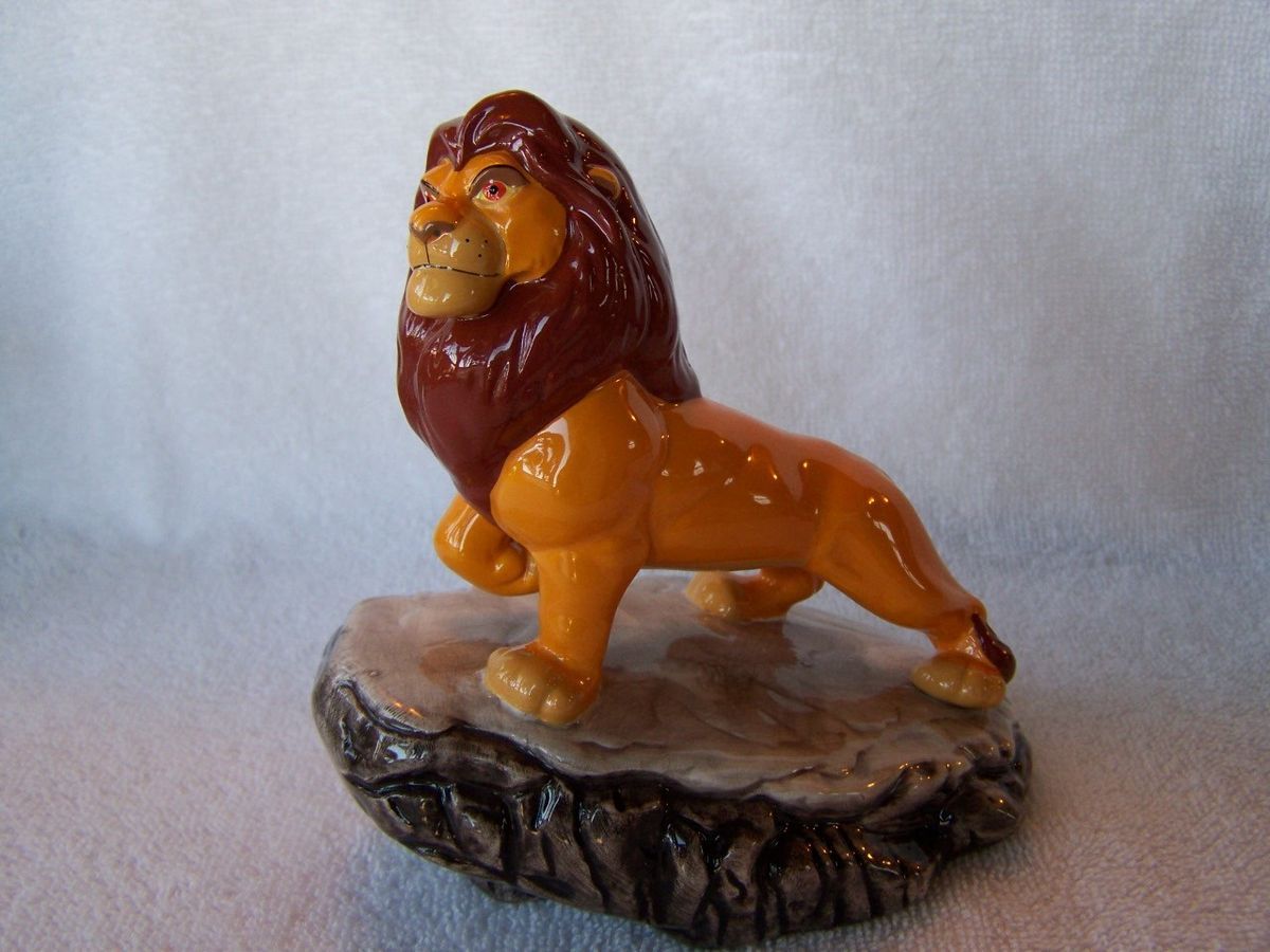 Disney Lion King Simba on Pride Rock Ceramic Figurine 