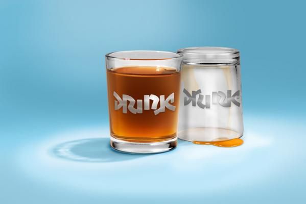 Bottoms Up Drink Drunk Shot Glasses Novelty Shot Glass