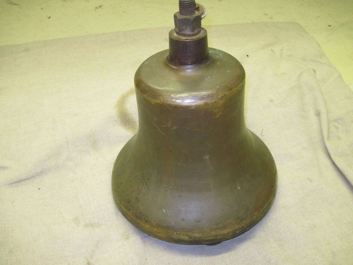  Vintage Bronze Brass Steam Engin Locomotive Bell