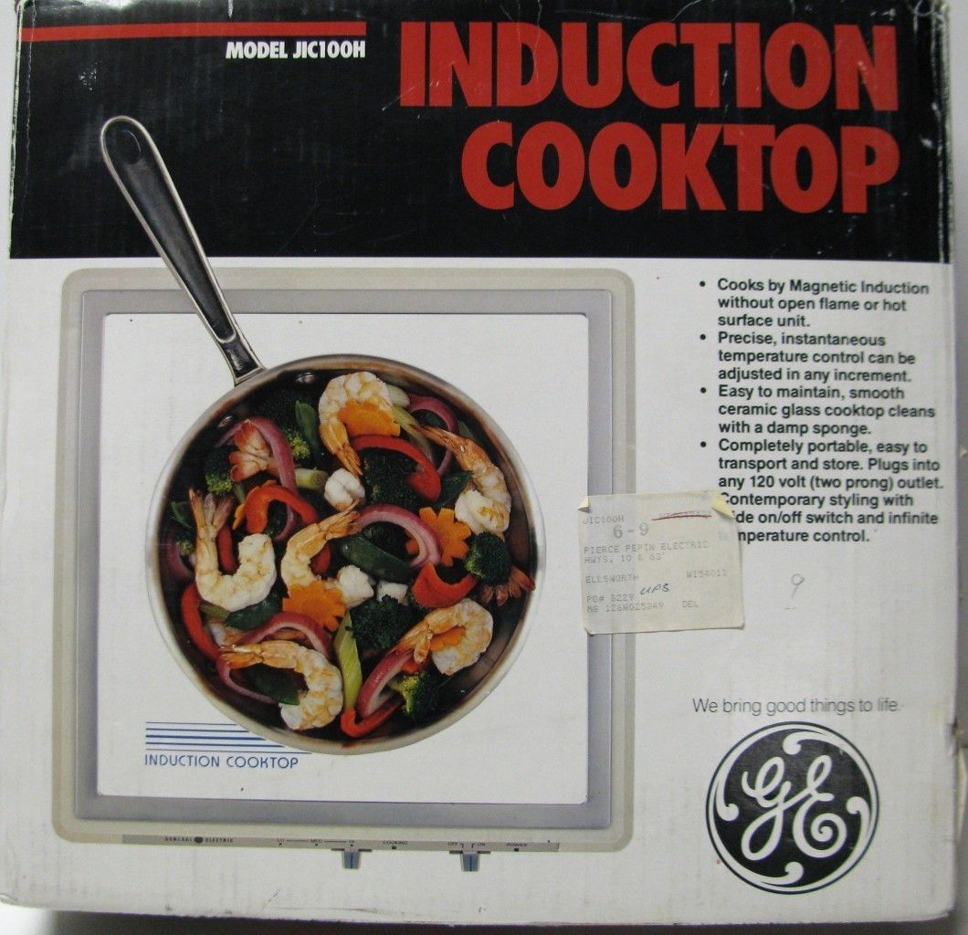 GE Portable Induction Magnetic Cooktop JIC100H MIB Great Stove for RV