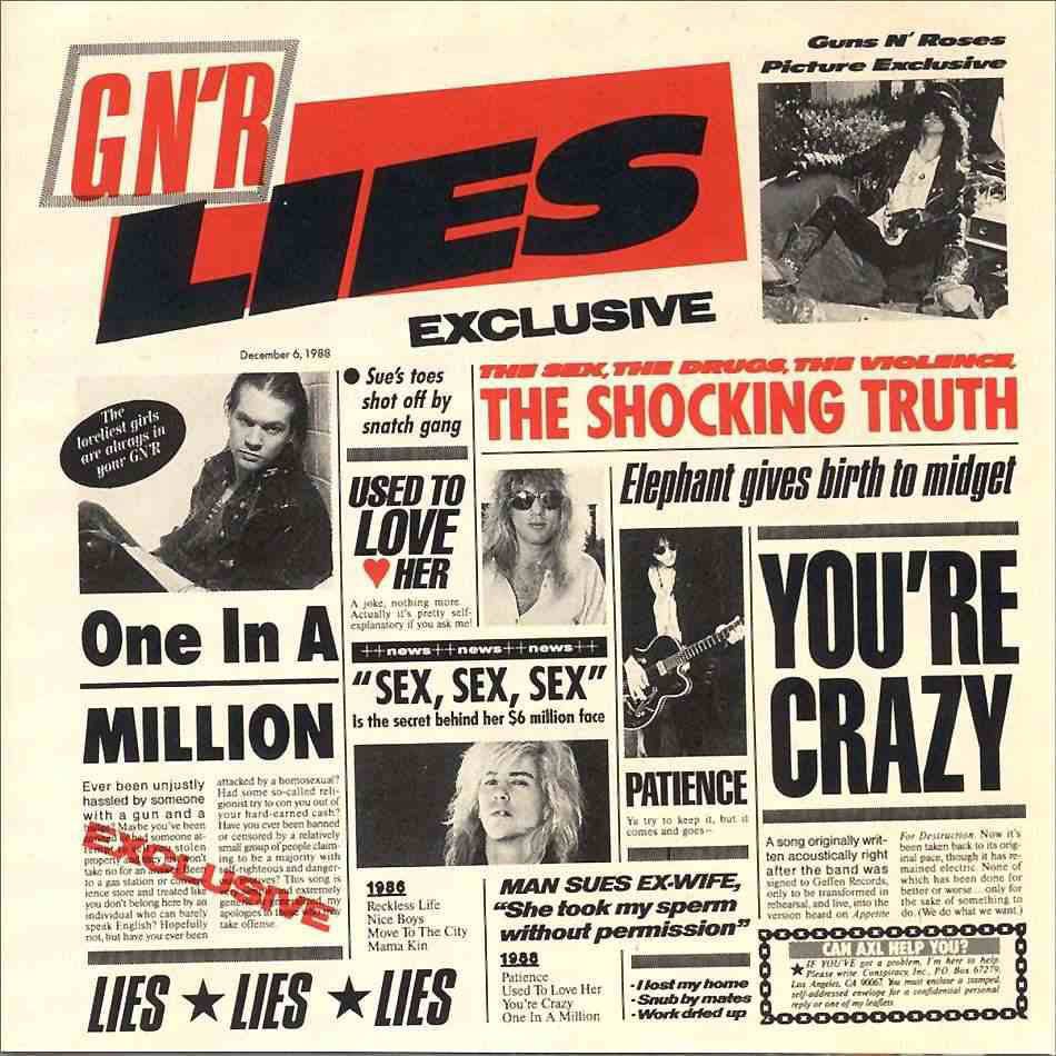 Guns N Roses Lies 1986 Geffen CD 075992419826 GNR Listen to