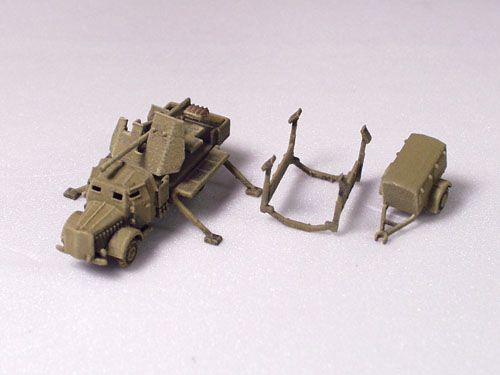 144 CGD WWII German Mercedes Benz L4500A Mit 5cm Flak 41 Dunkelgelb