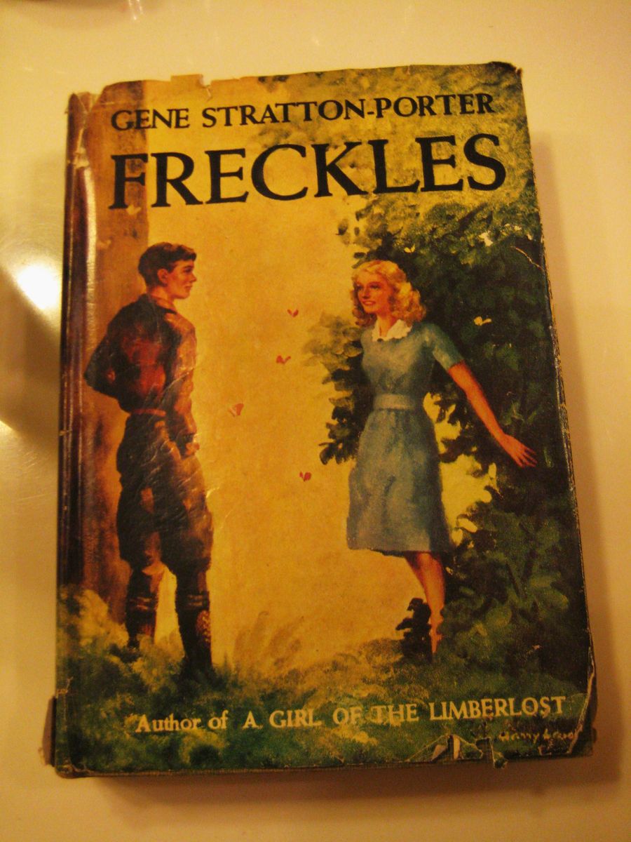 1916 Antique HBDJ Gene Stratton Porter Book Freckles Lovely