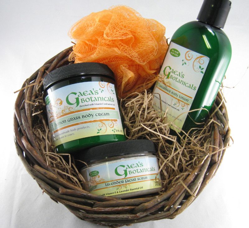 Gift Basket Lotion Facial Scrub Body Cream