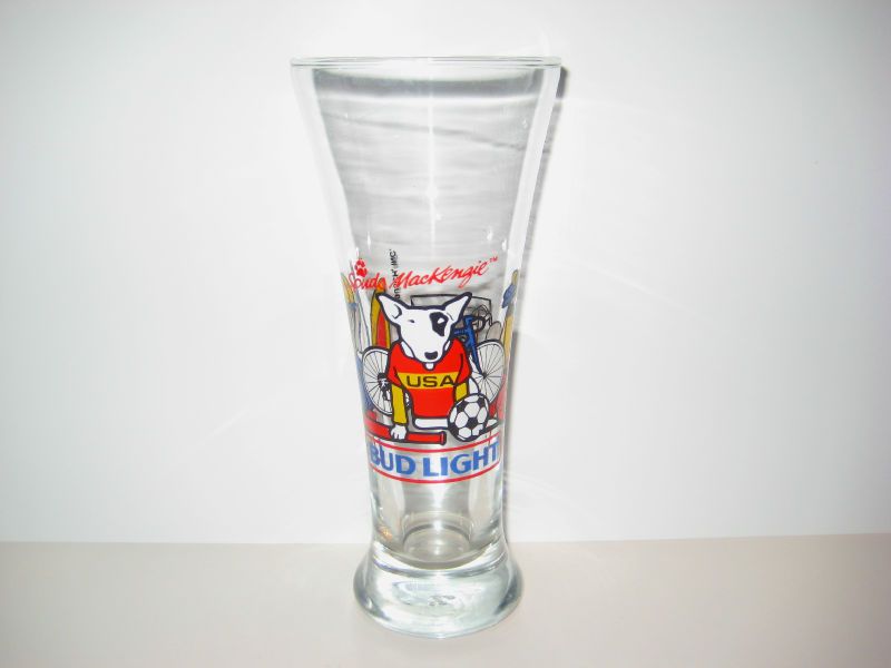 Budweiser Spuds Mackenzie Pilsner Glass Sports 1988