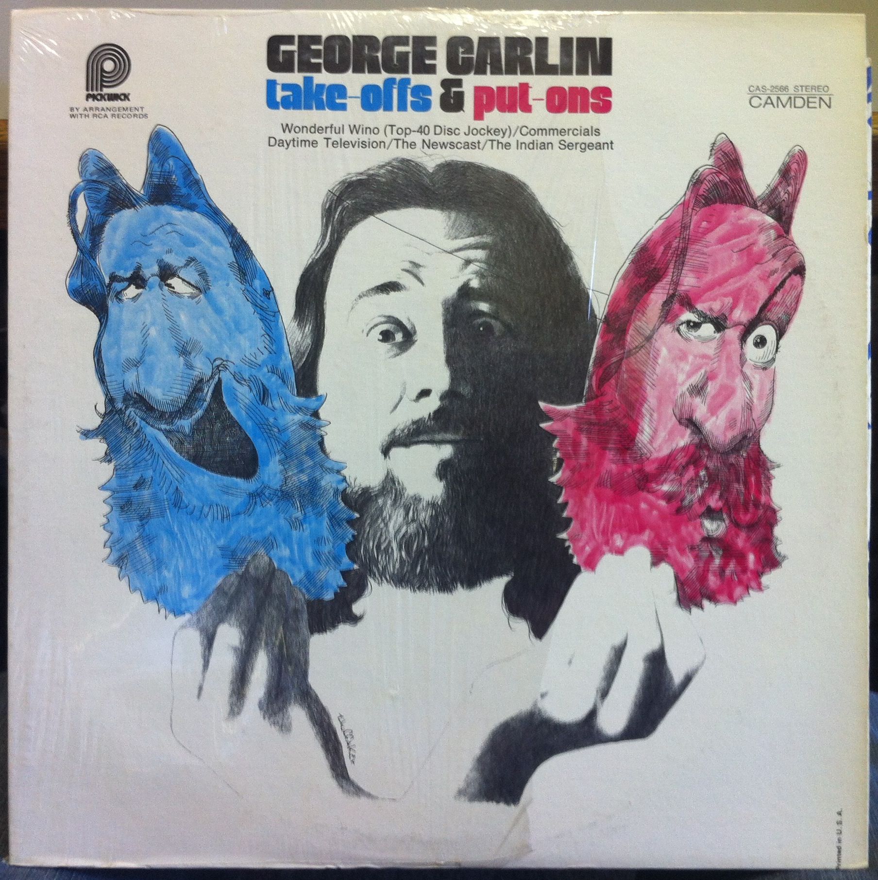 george carlin take offs put ons label pickwick camden records format