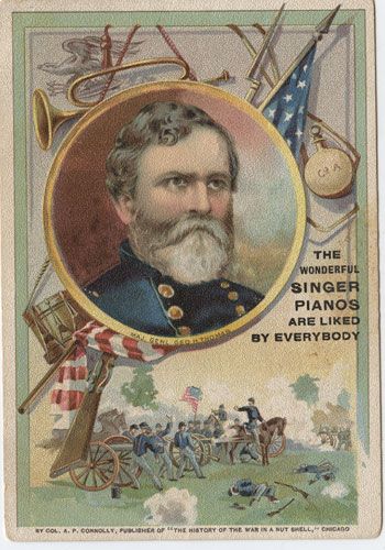 Major Gen George H Thomas Advertisment Tradecard Minnesota
