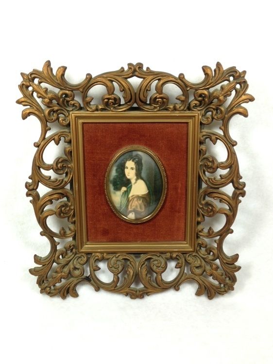 Lady Hamilton by George Romney Cameo Creation Vintage Framed Portrait