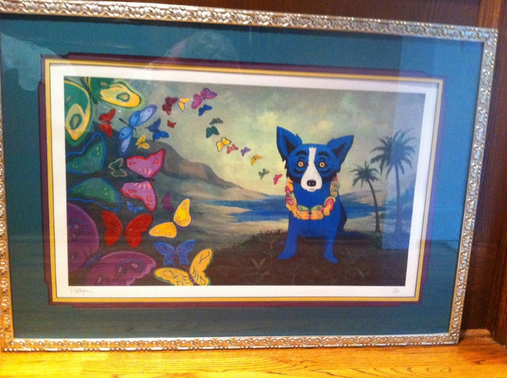 George Rodrigue Hawaiian Blues Blue Dog Limited Edition Print 1998