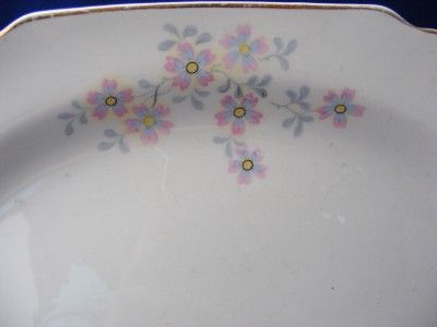 George White Lido Serving Platter 11 5 Pink Gray