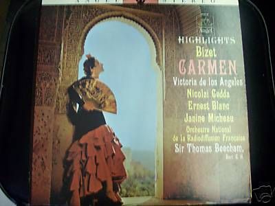 Georges Bizet Carmen LP Angel EMI Records 35818