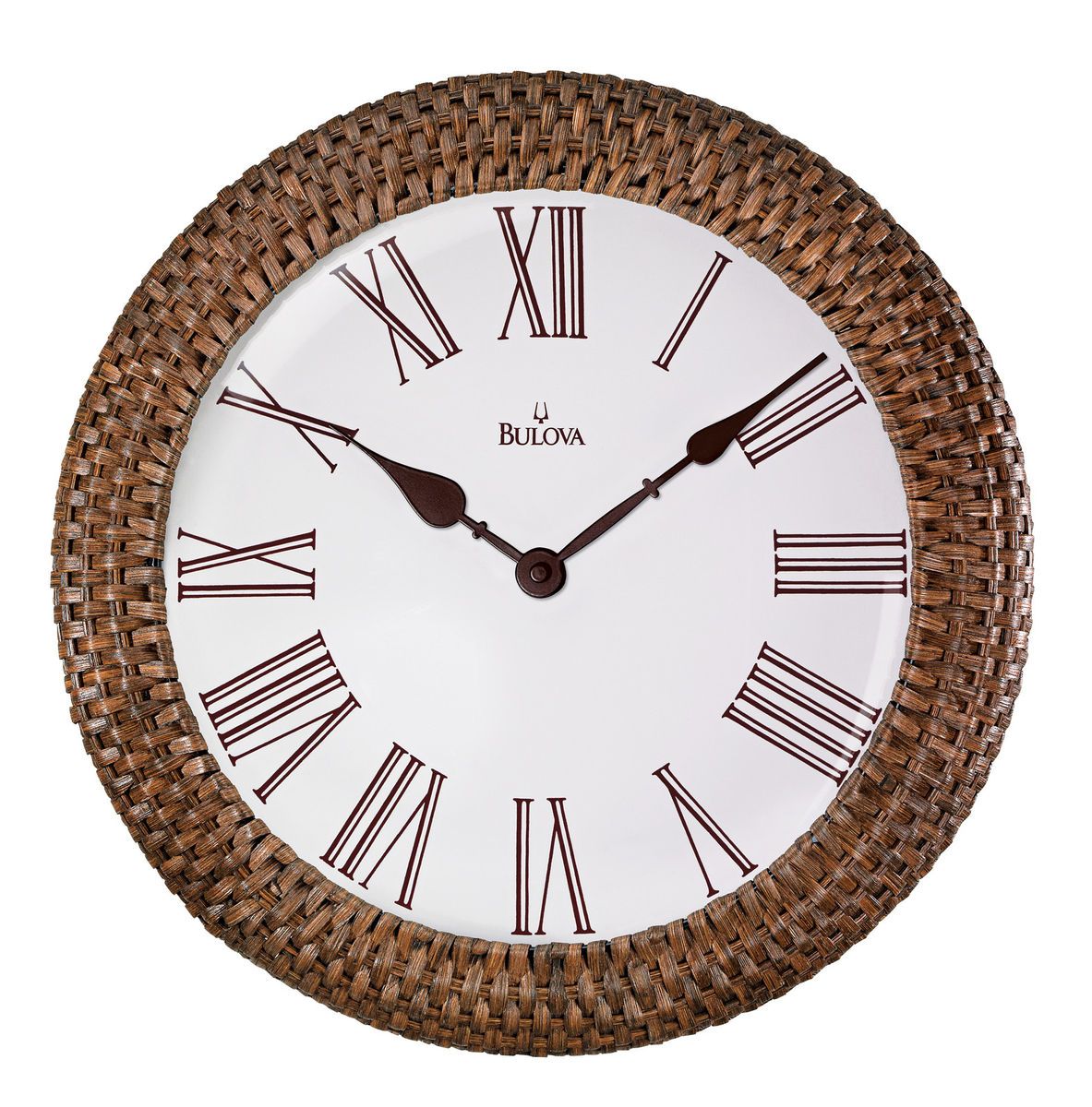 Glenmora Woven Wicker Wall Clock