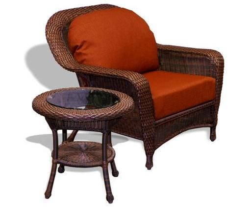 glider loveseat lexington java wicker 2 piece club chair set