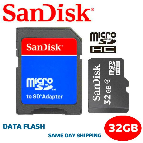 SanDisk 32GB MicroSD SDHC 32 GB Micro SD Memory Card Brand New SD