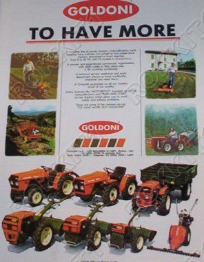 1981 Goldoni Tractor Ad Nice Color Many Models