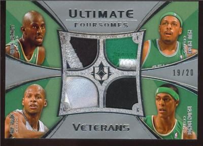 Ray Allen Kevin Garnett Paul Pierce Rajon Rondo 08 09 Ultimate Patch