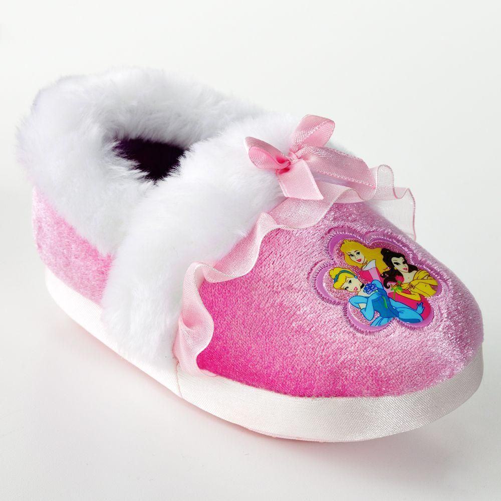 Disney Princess Girls Slippers Pink Belle Cinderella