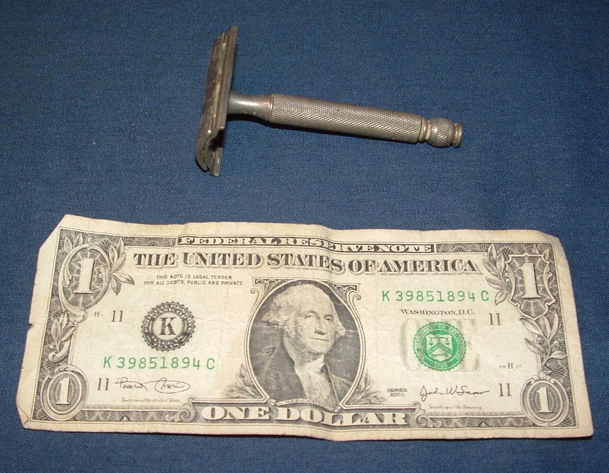 Antique Vintage Gillette Double Edge Safety Razor Older Style