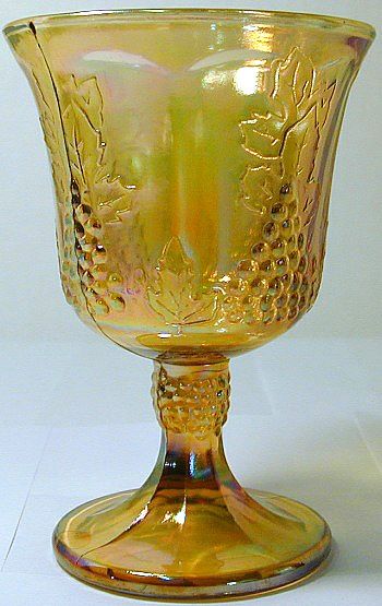 Indiana Glass Company Harvest Grape Pattern Marigold Carnival Glass