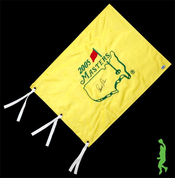  Auto 2005 Masters Golf Pin Flag PGA Tour Hall of Fame COA