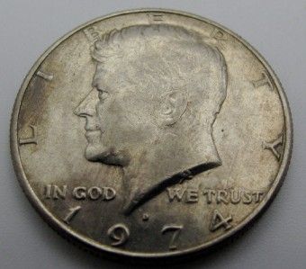 1974 D Kennedy Half Dollar Doubled Die Obverse FS 50 1974D 101 015 AU