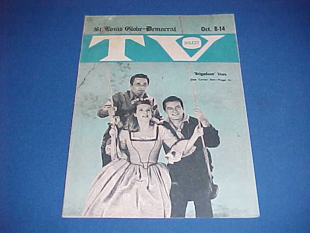 1966 BRIGADOON GOULET FALK HOWES TV DIGEST GUIDE ST. LOUIS GLOBE