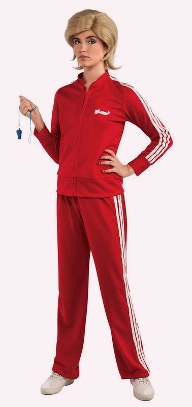 glee Sue track suit costume blonde wig adult standard jacket pants red