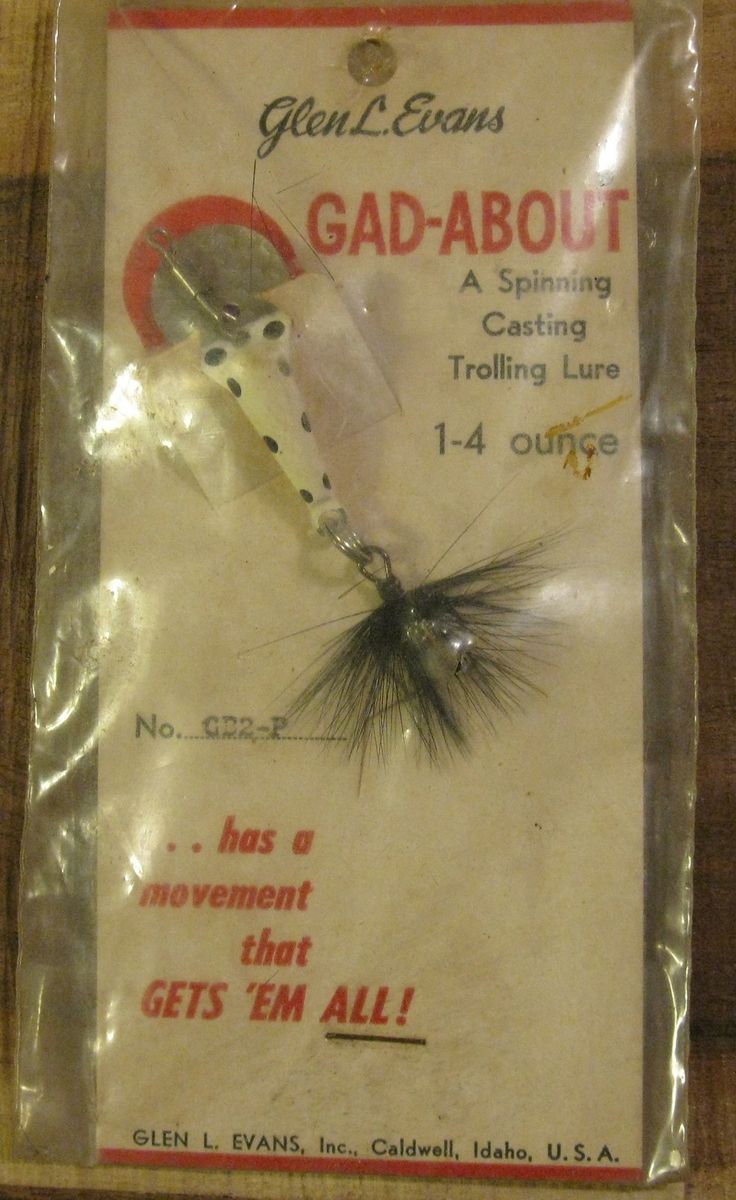 Vintage Glen Evans Gad About Fishing Lure