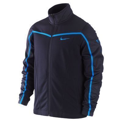  Kobe Mamba Six Knit Mens Basketball Jacket Anthracite Blue Glow Medium