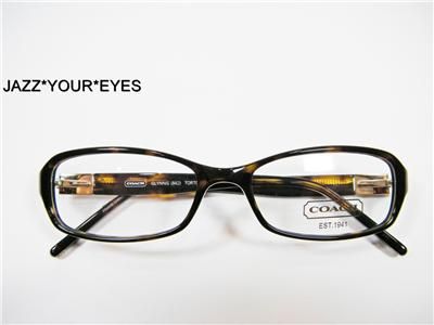 Coach Eyeglasses Glynnis 842 Tortoise New Authentic