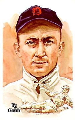 Ty Cobb Perez Steele Hall of Fame Postcard HOF 1st Series