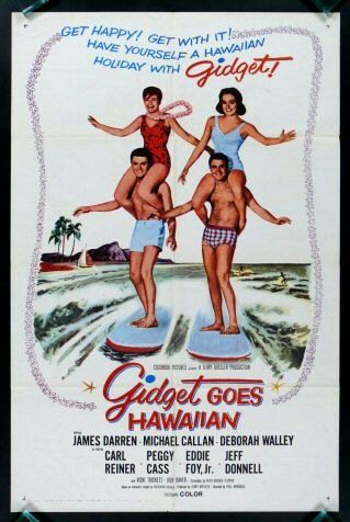 Gidget Goes Hawaiian Beach Surfing Movie Poster 1961